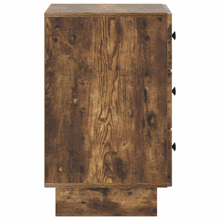 Dulap de noapte Stejar fumuriu 43 x 41 x 66,5 cm Lemn prelucrat - WALTI WALTI