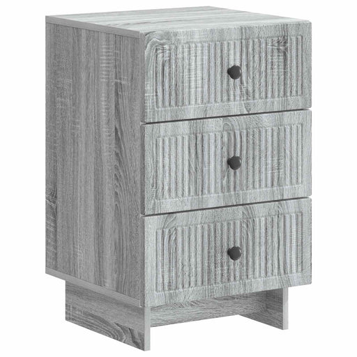 Dulap de noapte Sonoma gri 43 x 41 x 66,5 cm Lemn prelucrat - WALTI WALTI