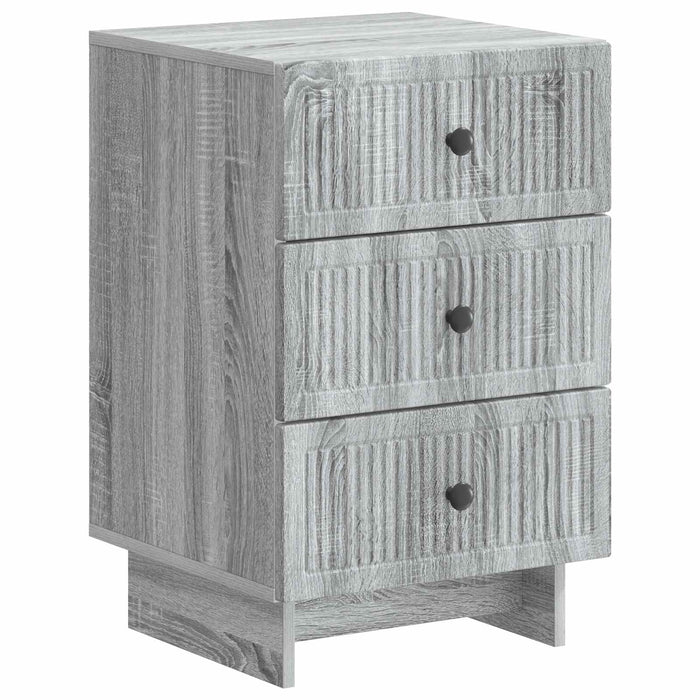 Dulap de noapte Sonoma gri 43 x 41 x 66,5 cm Lemn prelucrat - WALTI WALTI