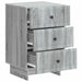 Dulap de noapte Sonoma gri 43 x 41 x 66,5 cm Lemn prelucrat - WALTI WALTI