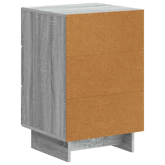 Dulap de noapte Sonoma gri 43 x 41 x 66,5 cm Lemn prelucrat - WALTI WALTI