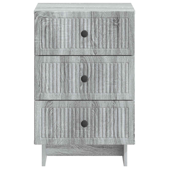 Dulap de noapte Sonoma gri 43 x 41 x 66,5 cm Lemn prelucrat - WALTI WALTI