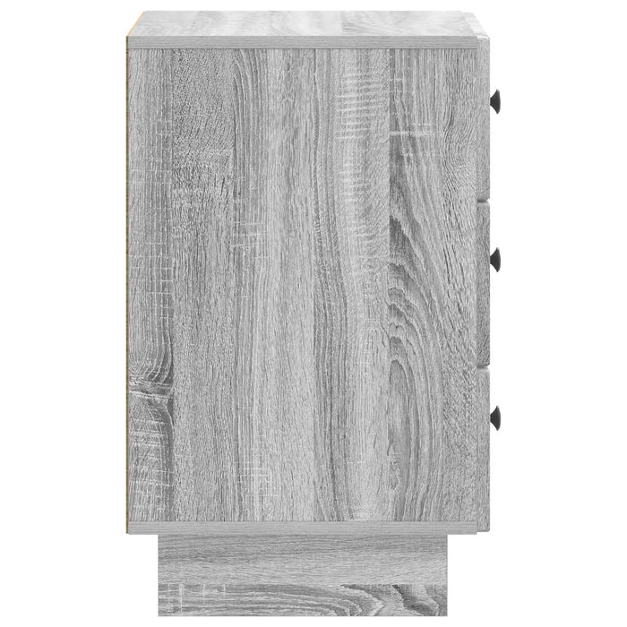 Dulap de noapte Sonoma gri 43 x 41 x 66,5 cm Lemn prelucrat - WALTI WALTI