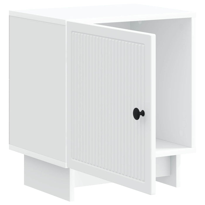 Dulap de noapte Alb 43 x 34,5 x 50 cm Lemn prelucrat - WALTI WALTI