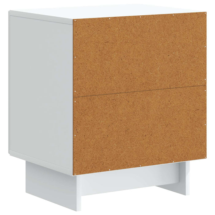 Dulap de noapte Alb 43 x 34,5 x 50 cm Lemn prelucrat - WALTI WALTI
