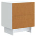 Dulap de noapte Alb 43 x 34,5 x 50 cm Lemn prelucrat - WALTI WALTI