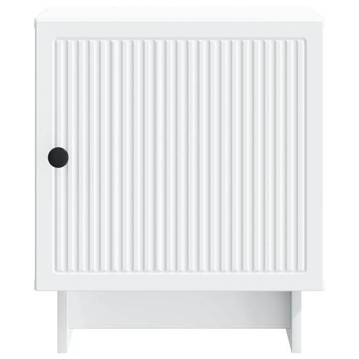 Dulap de noapte Alb 43 x 34,5 x 50 cm Lemn prelucrat - WALTI WALTI
