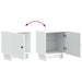 Dulap de noapte Alb 43 x 34,5 x 50 cm Lemn prelucrat - WALTI WALTI