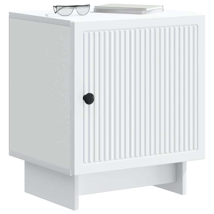 Dulap de noapte Alb 43 x 34,5 x 50 cm Lemn prelucrat - WALTI WALTI