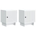 Dulap de noapte 2 pcs Alb 43 x 34,5 x 50 cm Lemn prelucrat - WALTI WALTI