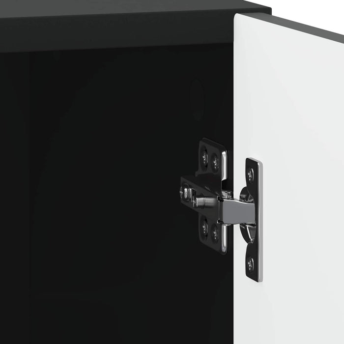 Dulap de noapte Negru 43 x 34,5 x 50 cm Lemn prelucrat - WALTI WALTI