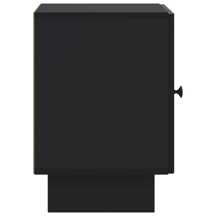 Dulap de noapte Negru 43 x 34,5 x 50 cm Lemn prelucrat - WALTI WALTI
