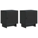 Dulap de noapte 2 pcs Negru 43 x 34,5 x 50 cm Lemn prelucrat - WALTI WALTI