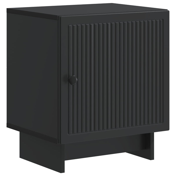 Dulap de noapte 2 pcs Negru 43 x 34,5 x 50 cm Lemn prelucrat - WALTI WALTI