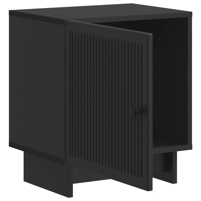 Dulap de noapte 2 pcs Negru 43 x 34,5 x 50 cm Lemn prelucrat - WALTI WALTI