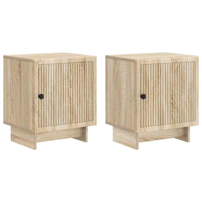 Dulap de noapte 2 pcs Stejar Sonoma 43 x 34,5 x 50 cm - WALTI WALTI