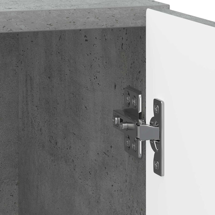 Dulap de noapte Gri Beton 43 x 34,5 x 50 cm Lemn prelucrat - WALTI WALTI