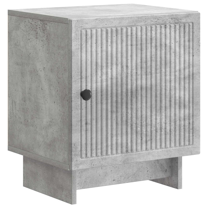 Dulap de noapte Gri Beton 43 x 34,5 x 50 cm Lemn prelucrat - WALTI WALTI