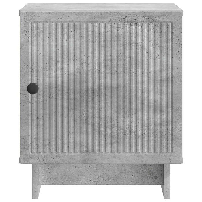 Dulap de noapte Gri Beton 43 x 34,5 x 50 cm Lemn prelucrat - WALTI WALTI