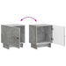 Dulap de noapte Gri Beton 43 x 34,5 x 50 cm Lemn prelucrat - WALTI WALTI
