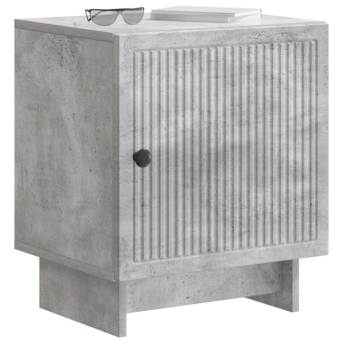 Dulap de noapte Gri Beton 43 x 34,5 x 50 cm Lemn prelucrat - WALTI WALTI