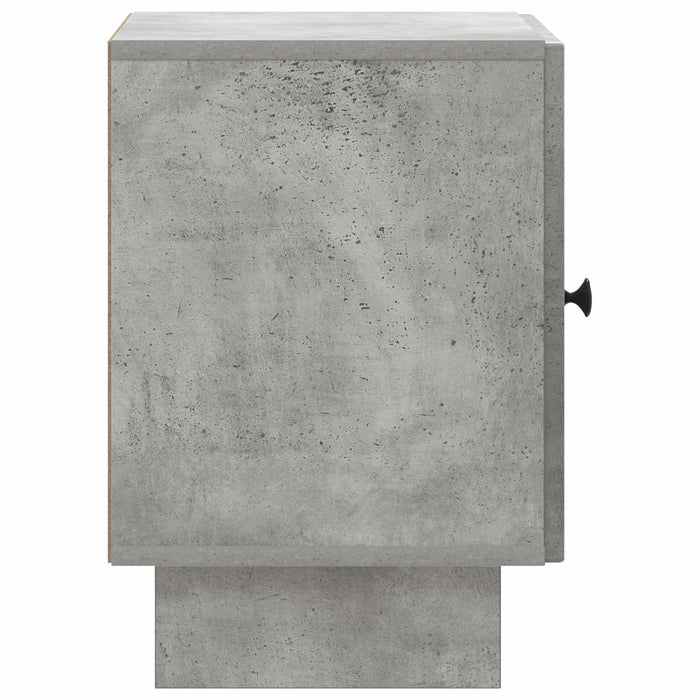 Dulap de noapte Gri Beton 43 x 34,5 x 50 cm Lemn prelucrat - WALTI WALTI