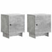 Dulap de noapte 2 pcs Gri Beton 43 x 34,5 x 50 cm - WALTI WALTI