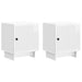 Dulap de noapte 2 pcs Alb foarte lucios 43 x 34,5 x 50 cm - WALTI WALTI