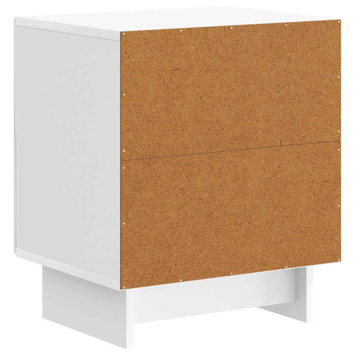 Dulap de noapte 2 pcs Alb foarte lucios 43 x 34,5 x 50 cm - WALTI WALTI