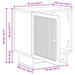 Dulap de noapte 2 pcs Alb foarte lucios 43 x 34,5 x 50 cm - WALTI WALTI