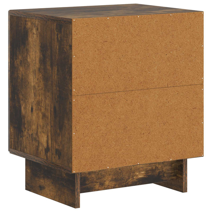 Dulap de noapte 2 pcs Stejar fumuriu 43 x 34,5 x 50 cm - WALTI WALTI