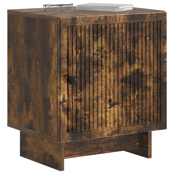 Dulap de noapte 2 pcs Stejar fumuriu 43 x 34,5 x 50 cm - WALTI WALTI