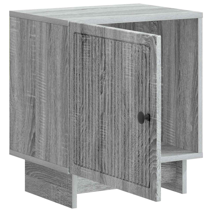 Dulap de noapte Sonoma gri 43 x 34,5 x 50 cm Lemn prelucrat - WALTI WALTI