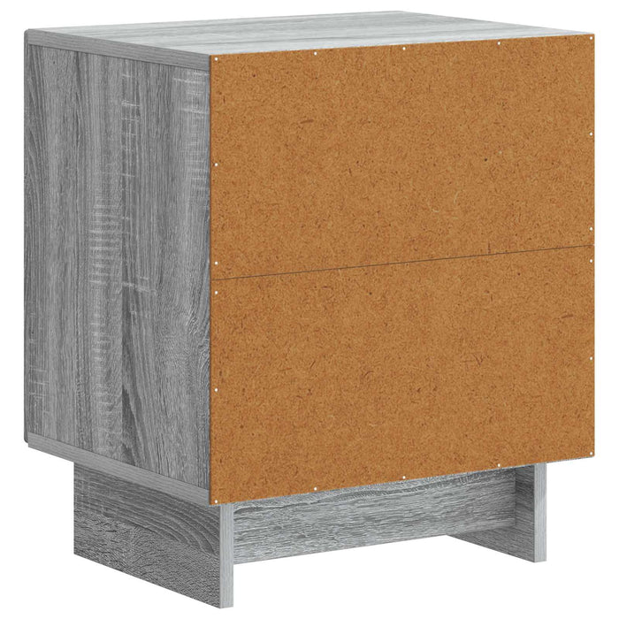Dulap de noapte Sonoma gri 43 x 34,5 x 50 cm Lemn prelucrat - WALTI WALTI
