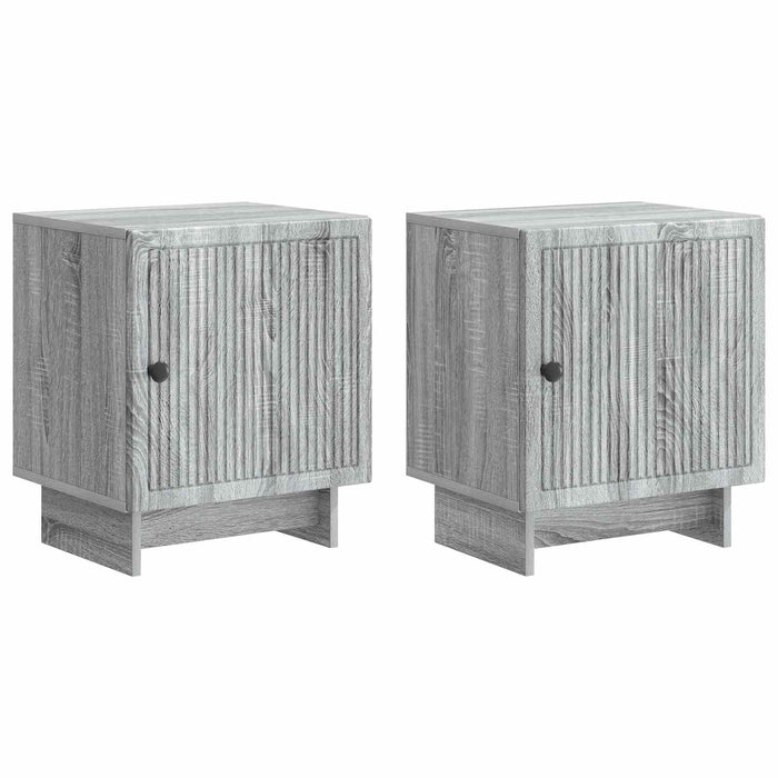 Dulap de noapte 2 pcs Sonoma gri 43 x 34,5 x 50 cm - WALTI WALTI