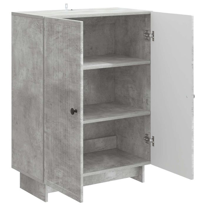 Bufet Gri Beton 66 x 34,5 x 90 cm Lemn prelucrat - WALTI WALTI