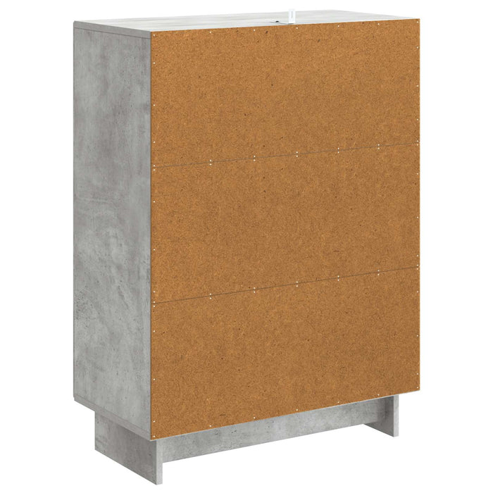 Bufet Gri Beton 66 x 34,5 x 90 cm Lemn prelucrat - WALTI WALTI