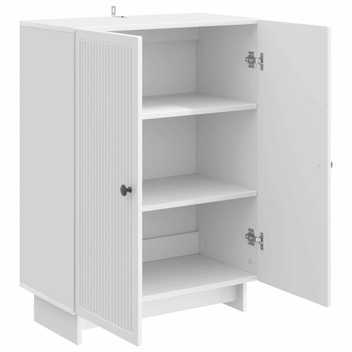 Bufet Alb foarte lucios 66 x 34,5 x 90 cm Lemn prelucrat - WALTI WALTI
