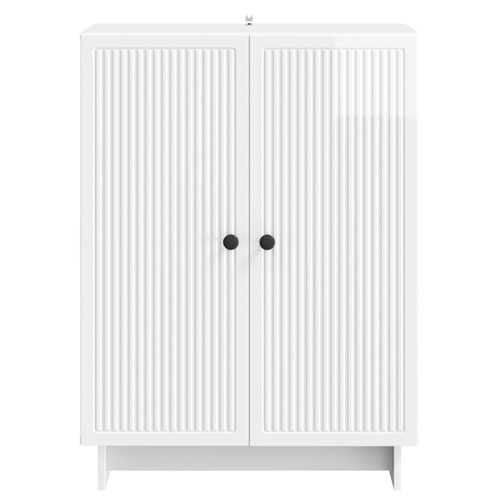 Bufet Alb foarte lucios 66 x 34,5 x 90 cm Lemn prelucrat - WALTI WALTI