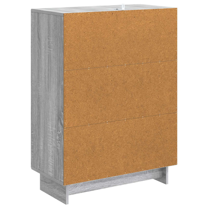 Bufet Sonoma gri 66 x 34,5 x 90 cm Lemn prelucrat - WALTI WALTI