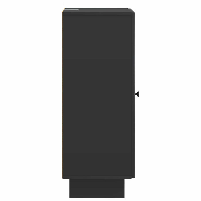 Dulap Negru 33 x 34,5 x 90 cm Lemn prelucrat - WALTI WALTI