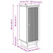 Dulap Stejar Afumat 33 x 34,5 x 90 cm Lemn prelucrat - WALTI WALTI