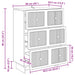 Dulap cu sertare Alb 66 x 34,5 x 90 cm Lemn prelucrat - WALTI WALTI