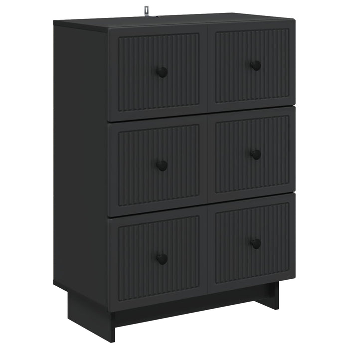 Dulap cu sertare Negru 66 x 34,5 x 90 cm Lemn prelucrat - WALTI WALTI