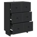Dulap cu sertare Negru 66 x 34,5 x 90 cm Lemn prelucrat - WALTI WALTI