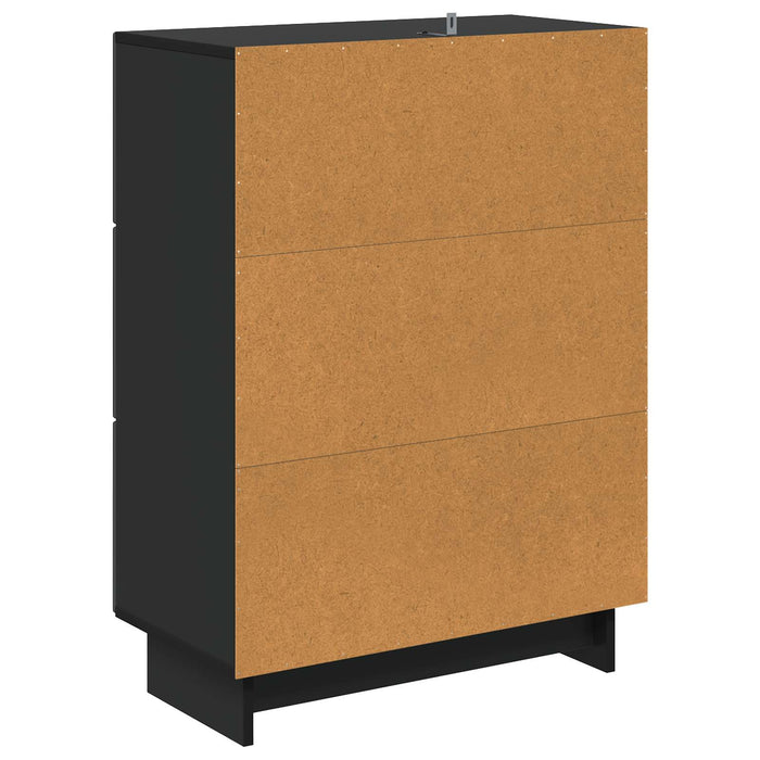 Dulap cu sertare Negru 66 x 34,5 x 90 cm Lemn prelucrat - WALTI WALTI