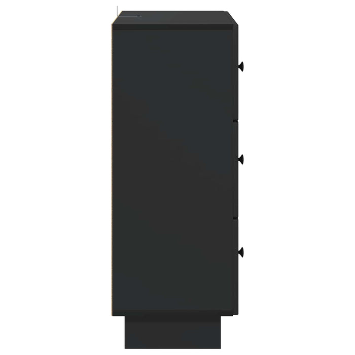 Dulap cu sertare Negru 66 x 34,5 x 90 cm Lemn prelucrat - WALTI WALTI