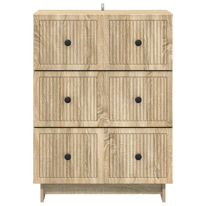 Dulap cu sertare Stejar Sonoma 66 x 34,5 x 90 cm Lemn prelucrat - WALTI WALTI