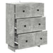 Dulap cu sertare Gri Beton 66 x 34,5 x 90 cm Lemn prelucrat - WALTI WALTI