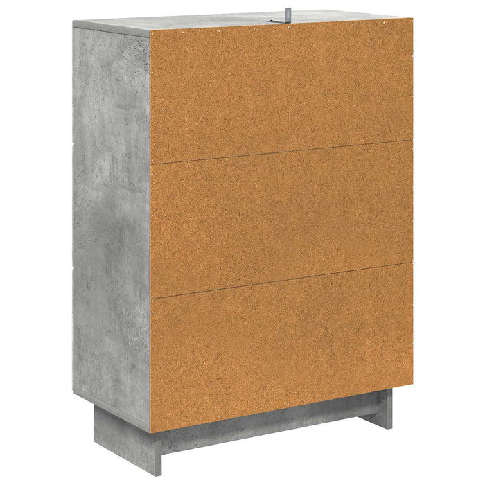 Dulap cu sertare Gri Beton 66 x 34,5 x 90 cm Lemn prelucrat - WALTI WALTI